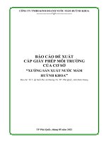 Báo Cáo Xin Cấp Giấy Phéo Môi Trường Của Cơ Sở Huỳnh Khoa.pdf