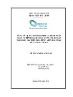 Tăng tỷ lệ tái khám bệnh của bệnh nhân giãn vỡ tĩnh mạch thực quản do xơ gan tại khoa nội tiêu hóa bệnh viện Bãi Cháy từ t3/2024 – t9/2024