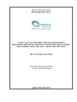 Nâng cao tuân thủ điều trị glucocoticoid ở bệnh nhân hội chứng thận hƣ nguyên phát quản lí điều trị tại khoa thận lọc máu – bệnh viện Bãi Cháy.