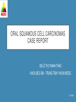 Oral squamous cell carcinomas