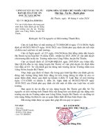 Báo cáo Đánh giá tác Động môi trường dự Án trường mầm non lũng niêm, huyện bá thước