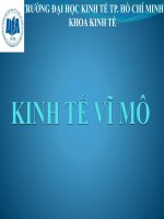 Bài giảng môn Kinh Tế vĩ mô Chương 10