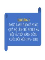 Bài giảng môn Lịch sử đảng - Chương 3