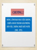 Bài giảng môn Lịch sử đảng - Chuong 2