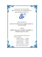 Triển khai quy trình nghiệp vụ trong dịch vụ spa