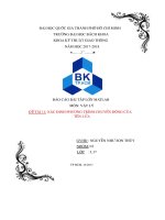 Báo cáo bài tập lớn matlab môn  vật lý Đề tài 11  xác Định phương trình chuyển Động của tên lửa