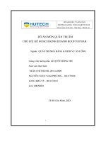 Đồ án môn quản trị ẩm chủ Đề  kế hoạch kinh doanh rooftop bar