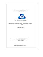 Bài tập lớn  chi tiết máy thiết kế hệ thống dẫn Động xe tải trên Đường ray