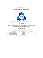 Báo cáo về phát triển hệ thống thông tin cho quy trình thu mua tại công ty tnhh sữaa vn