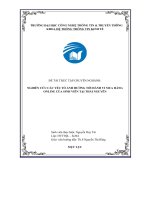 Đề tài thực tập chuyên nghành  nghiên cứu các yếu tố ảnh hưởng tới hành vi mua hàng online của sinh viên tại thái nguyên