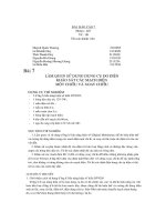 Làm quen sử dụng dụng cụ Đo Điện khảo sát các mạch Điện một chiều và xoay chiều