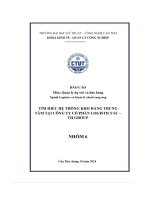 Tìm hiểu hệ thống kho hàng trung tâm tại công ty cổ phần logistics sc – th group