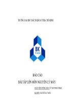 Báo cáo bài tập lớn môn nguyên lý máy