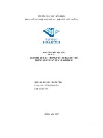 Báo cáo bài tập lớn Đề tài  khai phá dữ liệu trong việc dự báo hủy Đặt phòng khách sạn của khách hàng