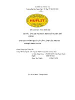 Báo cáo kết thúc môn học Đề tài  ứng dụng phần mềm mã nguồn mở odoo cho quy trình quản lý cây cảnh của doanh nghiệp green life