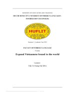 Faculty of foreign language course expand vietnamese brand to the world