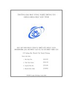 Bài tập môn phân tích và thiết kế thuật toán homework #03  Độ phức tạp và các ký hiệu tiệm cận