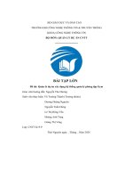 Bài tập lớn Đề tài  quản lý dự án xây dựng hệ thống quản lý phòng tập gym