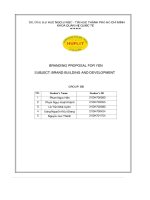 Branding proposal for yen subject  brand building and development