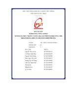 Đánh giá thực trạng và Đưa ra giải pháp marketing cho khách hàng b2b của doanh nghiệp honda