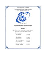 Báo cáo Đồ án giới thiệu ngành hệ thống thông tin chủ Đề 3 hệ thống thông tin và thương mại Điện tử