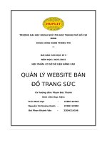 Cơ sở dữ liệu nâng cao quản lý website bánđồ trang sức