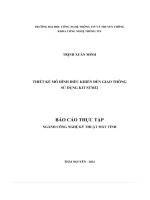 Thiết kế mô hình Điều khiển Đèn giao thông sử dụng kit stm32 báo cáo thực tập