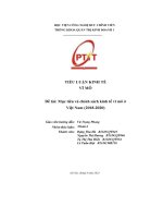 Tiểu luận kinh tế vĩ mô Đề tài  mục tiêu và chính sách kinh tế vĩ mô ở việt nam (2018 2020)
