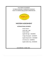 Midterm assignment    international business