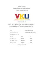 Báo cáo giữa kỳ thiết kế chiến lược marketing Định lý khách hàng của highlands coffee