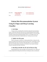 Patient diet recommendation system using k clique and deep learning classifier