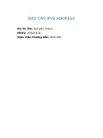 Báo cáo ipv6 address