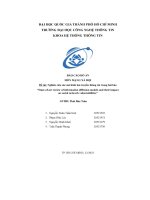 Đề tài  nghiên cứu các mô hình lan truyền thông tin trong bài báo “state of art review of information diffusion models and their impact on social network vulnerabilities