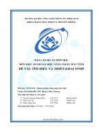 Đề tài  tìm hiểu và triển khai snmp