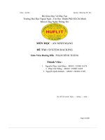 Môn học   an ninh mạng Đề tài   system hacking