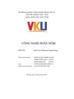 Công nghệ phần mềm Đề tài  end user software engineering