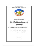 Đồ án môn học hệ Điều hành nhúng thời gian thực Đề tài  hệ thống Đèn cảm ứng thông minh