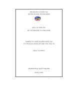 Nghiên cứu mạng neuron nhân tạo và ứng dụng giải quyết bài toán thực tế