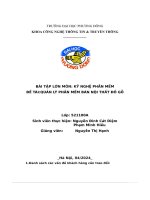 Bài tập lớn môn  kỹ nghệ phần mềm Đề tài quản lý phần mềm bán nội thất Đồ gỗ