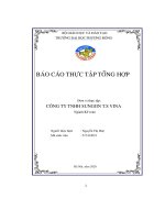 Báo cáo thực tập tổng hợp Đơn vị thực tập  công ty tnhh sungjin t s vina