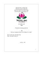 bài tiểu luận môn Đồ án kết cấu khung gầm ô tô Đề “cấu tạo và nguyên lý làm việc của hộp số xe cam