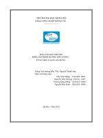 Báo cáo bài tập lớn môn lập trình hướng Đối tượng Đề tài  quản lý tuyển sinh Đại học