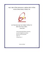 N toàn bảo mật hệ thống thông tin báo cáo thực hành  macs hash