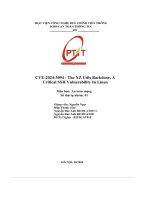 Cve 2024 3094   the xz utils backdoor, a critical ssh vulnerability in linux