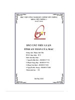 Báo cáo tiểu luận tính an toàn của mac