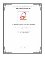 Môn  phân tích thiết kế hệ thông thông tin