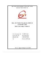 An toàn ứng dụng web và cơ sở dữ liệu báo cáo thực hành 3