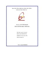 Môn học  an toàn mạng báo cáo bài thực hành số 1