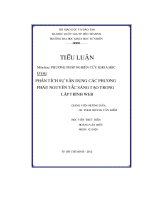 phân tích sự vận dụng các phương pháp, nguyên tắc sáng tạo trong lập trình we