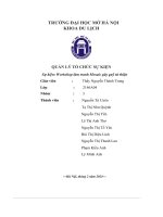 Quản lý tổ chức sự kiện sự kiện  workshop làm tranh mosaic gây quỹ từ thiện